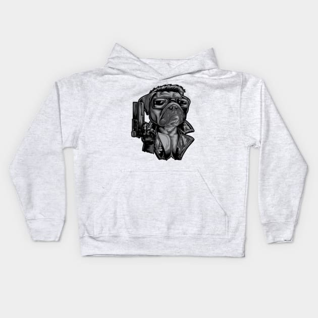 Terminator Puggy Kids Hoodie by Kachow ZA